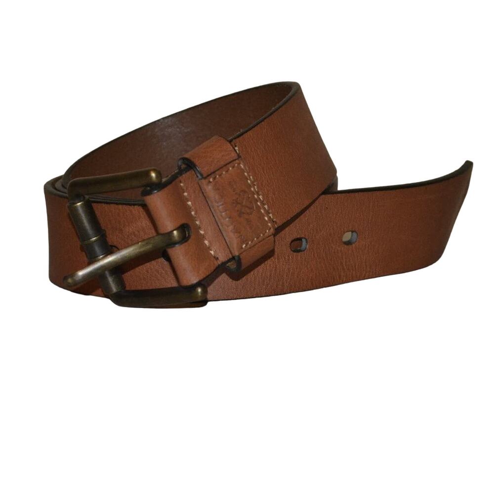Nautica Brown Leather Belt Genuine Leather Business Casual Size 42/105